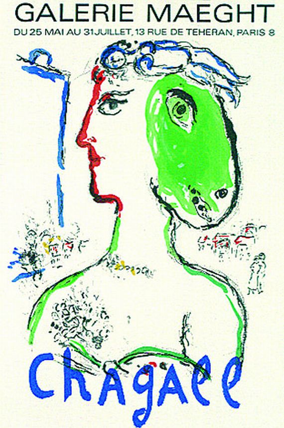 Marc Chagall - 2 Bll.: Blauer Himmel. Der Phönix-Künstler