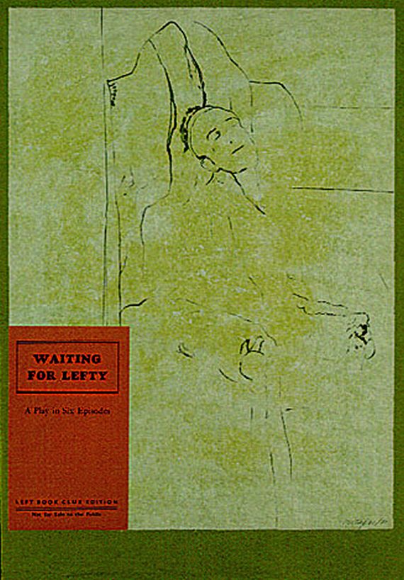 Ronald B. Kitaj - 2 Bll.: Waiting for Lefty. Graduate Notebook