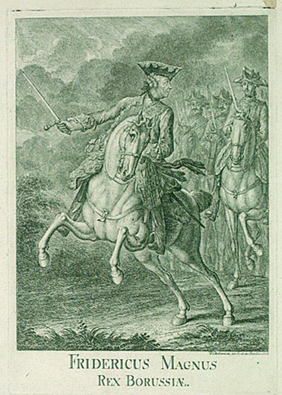 Daniel Chodowiecki - Friedrich der Große zu Pferde