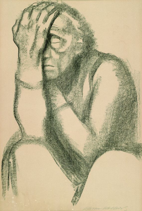 Käthe Kollwitz - Nachdenkende Frau, II. Fassung