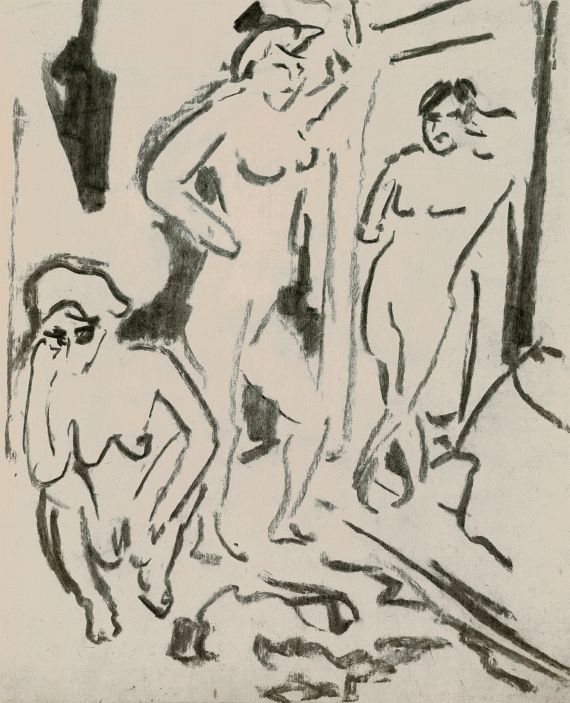Ernst Ludwig Kirchner - Drei weibliche Akte