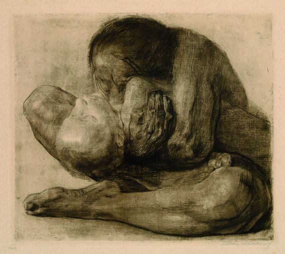 Käthe Kollwitz - Frau mit totem Kind