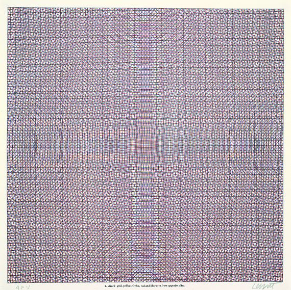 Sol LeWitt - 4 Bll. aus: Arcs from sides or corners, grids and circles