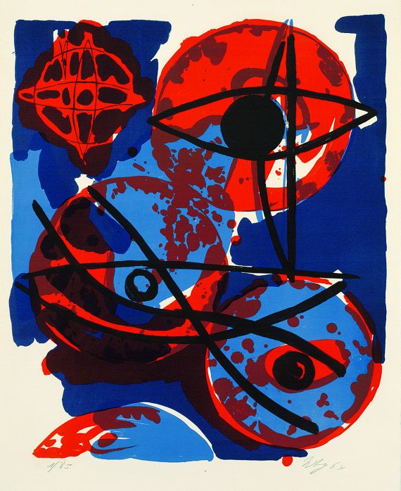 Ernst Wilhelm Nay - Rot aus Blau