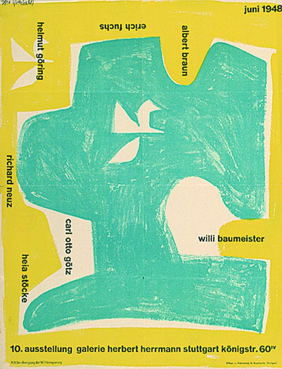  Plakat - 2 Bll.: 10. und 11. Ausstellung der Galerie Herrman