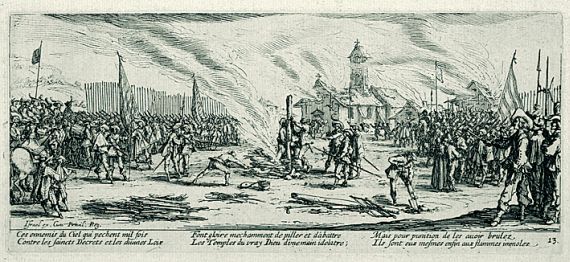 Jacques Callot - 3 Bll. aus: Les grandes misères de la guerre