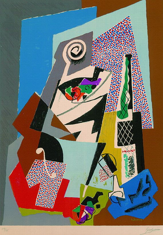 Gino Severini - Natura morta a violino