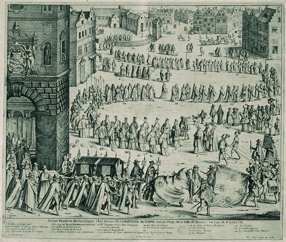 Wenzel Hollar - Leichenzug des spanischen General-Lieutenants J. B. von Taxis