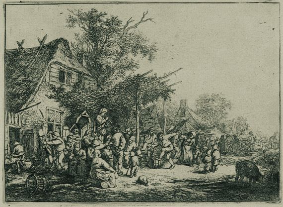 Adriaen van Ostade - Fest unter der Laube