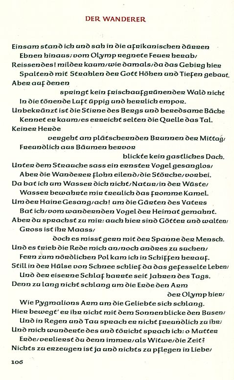 Friedrich Hölderlin - Gedichte. 1949.