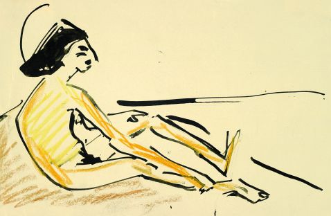 Ernst Ludwig Kirchner - Badende Fränzi