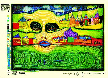 Friedensreich Hundertwasser - Irinaland über dem Balkan