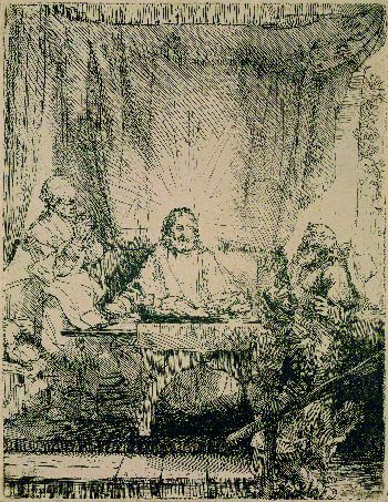 Harmensz. van Rijn Rembrandt - Christus in Emmaus