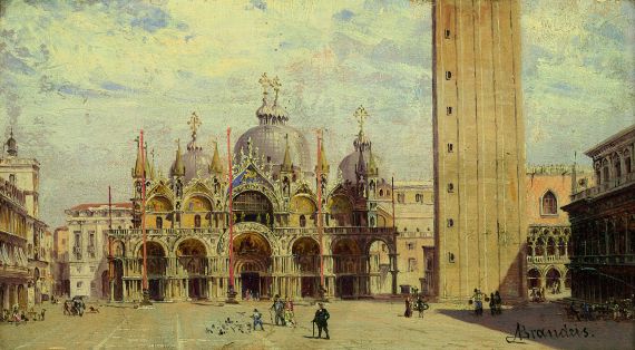 Antonietta Brandeis - Blick auf San Marco, Venedig