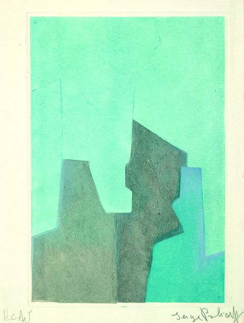 Serge Poliakoff - Composition bleue