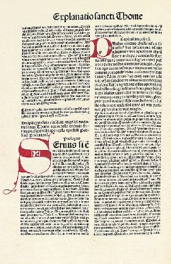 Thomas von Aquin - Commentaria in omnes epistolas beati Pauli. 1495.
