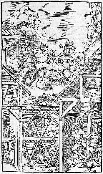 Gregorius Agricola - Bergwerck Buch. 1621. 3. dt. Ausg.