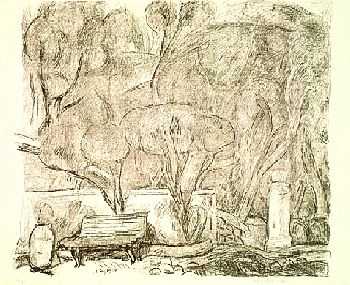 Hans Purrmann - Garten in Levanto (II)