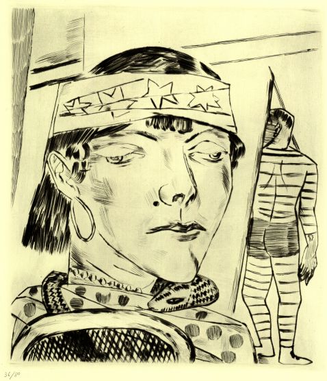 Max Beckmann - Schlangendame. 1921