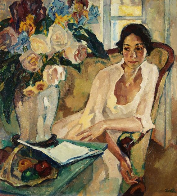 Leo Putz - Damenbildnis