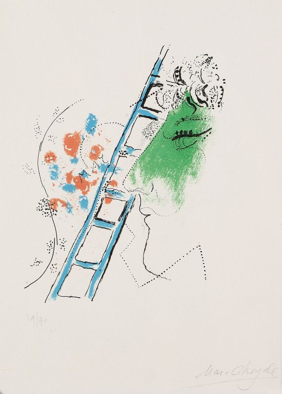 Marc Chagall - Die Leiter