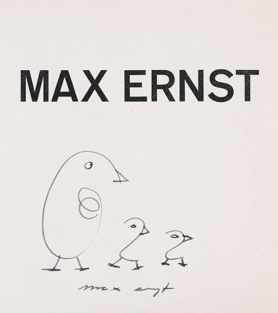 Max Ernst - Vogel mit zwei Küken