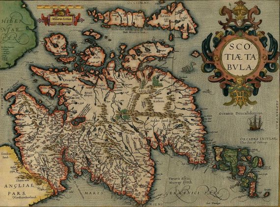 Abraham Ortelius - Scotiae Tabula.