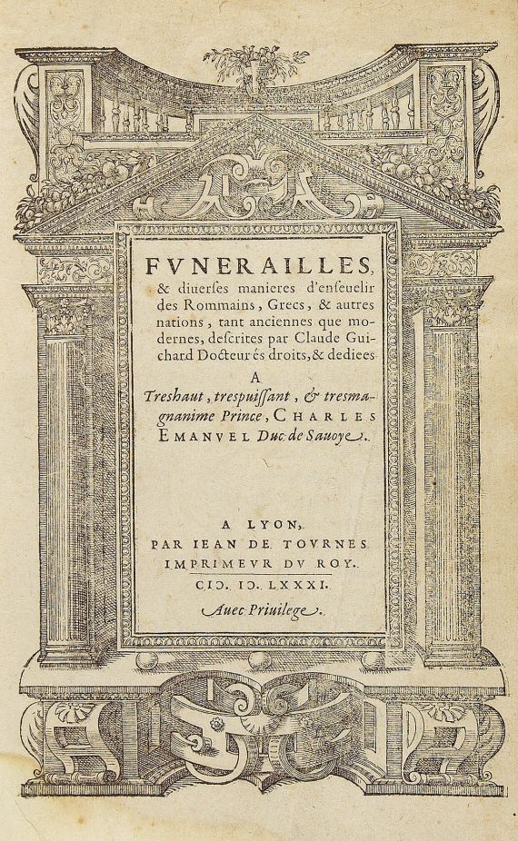 Claude Guichard - Funerailles. 1581.