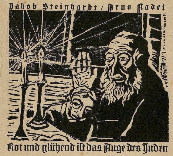 Jakob Steinhardt - Rot und glühend ist das Auge des Juden.