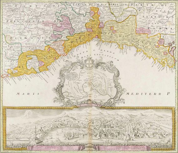 Homann Erben - [Carta geographica la quale rappresenta lo Stato della Republica di Genova].