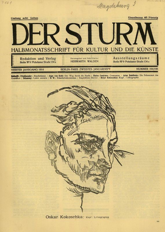   - Sturm, 1 Heft (O. Kokoschka)