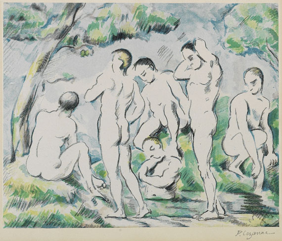 Paul Cézanne - Les Baigneurs (Petite planche)