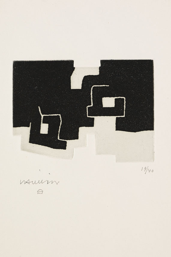 Eduardo Chillida - 4 Bll. aus: Charles Racine: Le Sujet est la Clairière de son corps