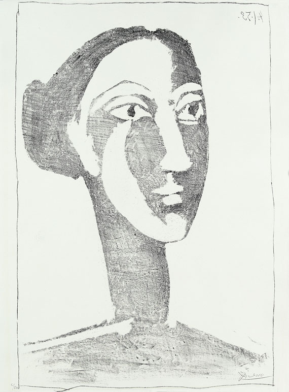 Pablo Picasso - Tête de Femme au Chignon