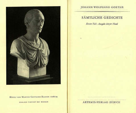 Johann Wolfgang von Goethe - Gedenkausgabe der Werke, Briefe und Gespräche, 27 Bde.
