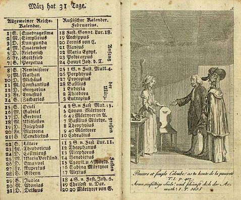   - Histor. genealog. Calender 1789