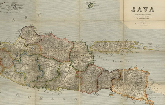 Isaac Dornseiffen - Kaart van Java en Madoera. 1890