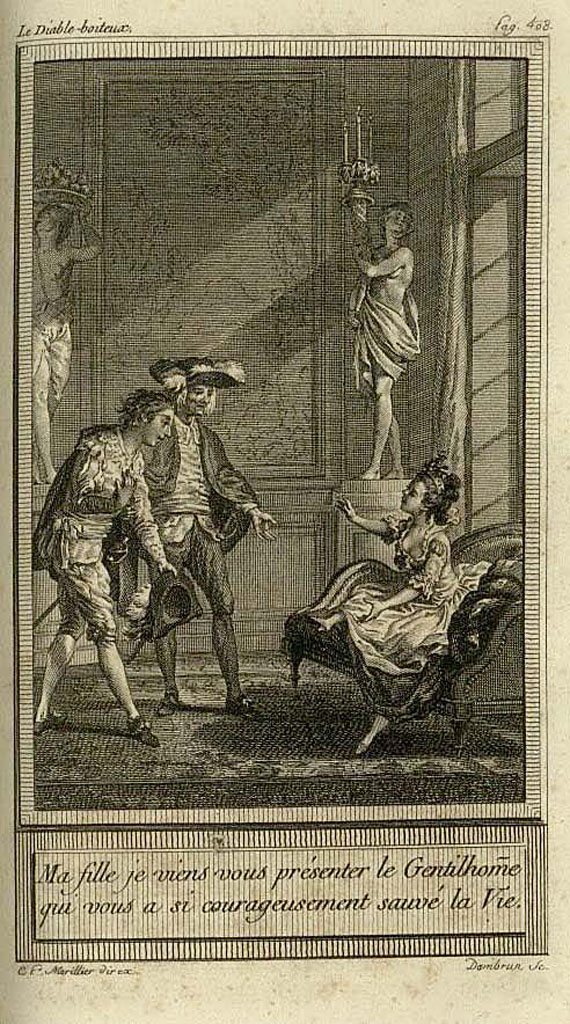 Alain Rene Lesage - Oeuvres choisies. 15 Bde. 1783
