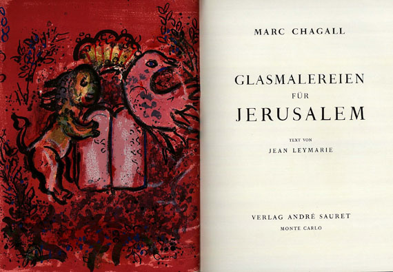 Marc Chagall - Leymarie, J., Marc Chagall. Glasmalereien für Jerusalem. 1962