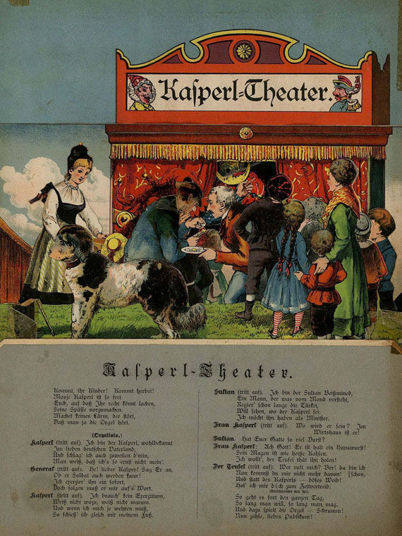 Papiertheater - Lebende Bilder. 4 große Circusmotive