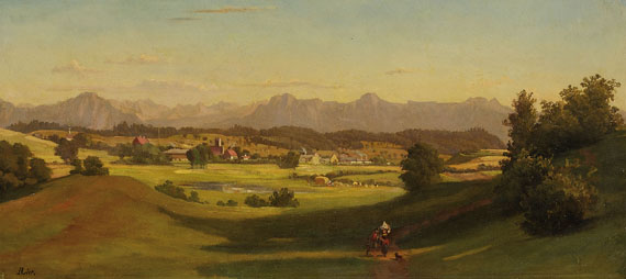 Adolf Heinrich Lier - Landschaft bei Murnau