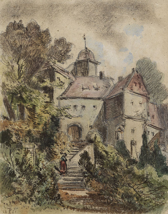 Friedrich Preller d. Ä. - Landschaft mit Burg