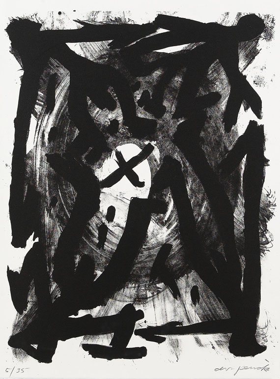 A. R. (d. i. Ralf Winkler) Penck - 3 Bll.: Ohne Titel