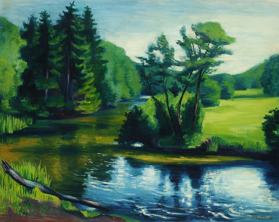 Hermann Max Pechstein - Fluss-Spiegelungen - Bodetal