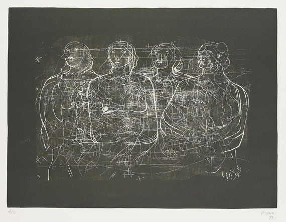 Henry Moore - Four grey Ladies