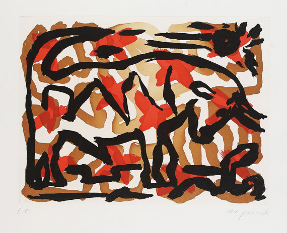 A. R. (d. i. Ralf Winkler) Penck - 12 Bll.: Tierkreiszeichen