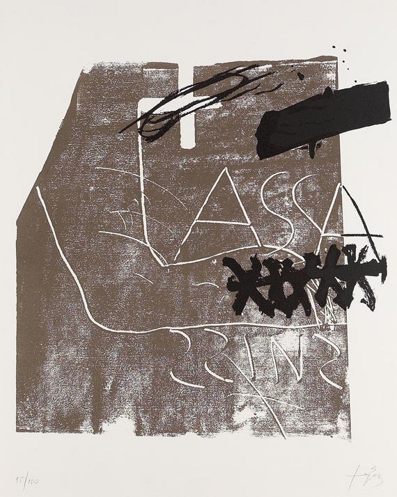 Antoni Tàpies - Ohne Titel (Assassins)