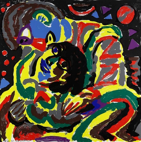 A. R. (d. i. Ralf Winkler) Penck - Liebespaar