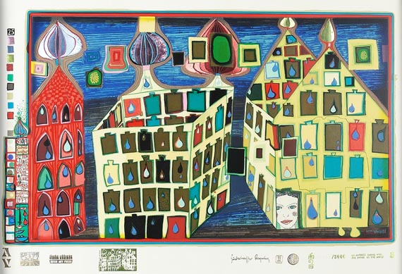 Friedensreich Hundertwasser - Mit der Liebe warten tut weh, wenn die Liebe woanders ist