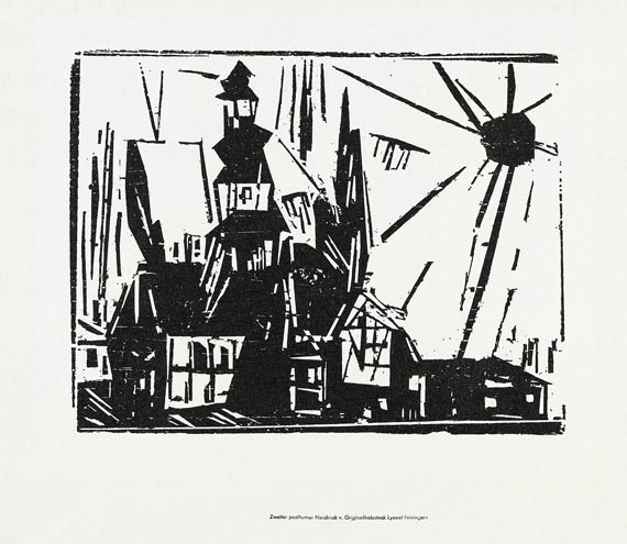 Lyonel Feininger - 2 Bll.: Hansaflotte. Troistedt